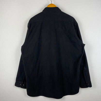 【中古品】【メンズ】 CABELA'S カベラス 90’s CHAMOIS CLOTH FLANNEL SHIRT 90年代 シャミー クロス シャツ 長袖 トップス 145-260724-sa-25-tei サイズ：XL カラー：ブラック 万代Net店