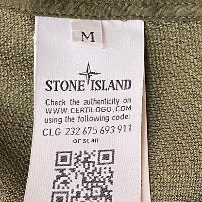 【中古品】【メンズ】 STONE ISLAND ストーン アイランド LIGHT SOFT SHELL-R HOODED JACKET 741540727 ライト ソフト シェル フード ジャケット 141-260724-sa-24-tei サイズ：M カラー：カーキ 万代Net店