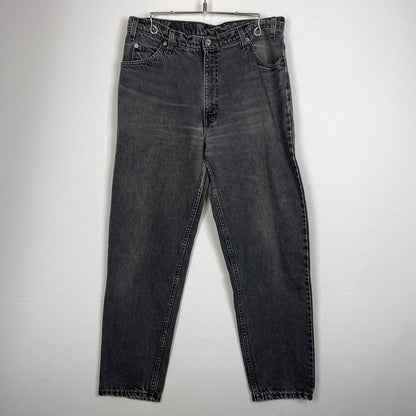 【中古品】【メンズ】 Levi’s リーバイス 550 BLACK DENIM PANTS MADE IN USA ブラックデニムパンツ ボトムス ジーンズ オレンジタブ ボタン裏刻印896 156-260730-ss-13-tei サイズ：36 カラー：ブラック 万代Net店