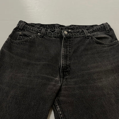 【中古品】【メンズ】 Levi’s リーバイス 550 BLACK DENIM PANTS MADE IN USA ブラックデニムパンツ ボトムス ジーンズ オレンジタブ ボタン裏刻印896 156-260730-ss-13-tei サイズ：36 カラー：ブラック 万代Net店