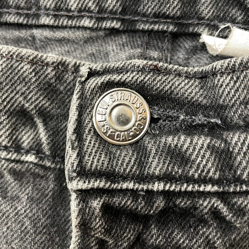 【中古品】【メンズ】 Levi’s リーバイス 550 BLACK DENIM PANTS MADE IN USA ブラックデニムパンツ ボトムス ジーンズ オレンジタブ ボタン裏刻印896 156-260730-ss-13-tei サイズ：36 カラー：ブラック 万代Net店