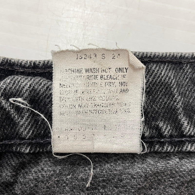 【中古品】【メンズ】 Levi’s リーバイス 550 BLACK DENIM PANTS MADE IN USA ブラックデニムパンツ ボトムス ジーンズ オレンジタブ ボタン裏刻印896 156-260730-ss-13-tei サイズ：36 カラー：ブラック 万代Net店