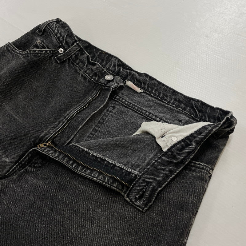 【中古品】【メンズ】 Levi’s リーバイス 550 BLACK DENIM PANTS MADE IN USA ブラックデニムパンツ ボトムス ジーンズ オレンジタブ ボタン裏刻印896 156-260730-ss-13-tei サイズ：36 カラー：ブラック 万代Net店