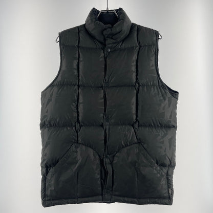 【中古品】【メンズ】 OLD Stussy オールドステューシー REVERSIBLE DOWN VEST リバーシブルダウンベスト アウター 142-260730-ss-01-tei サイズ：M/※無地側ポケット横ダメージ有 カラー：ブラック×グレー 万代Net店