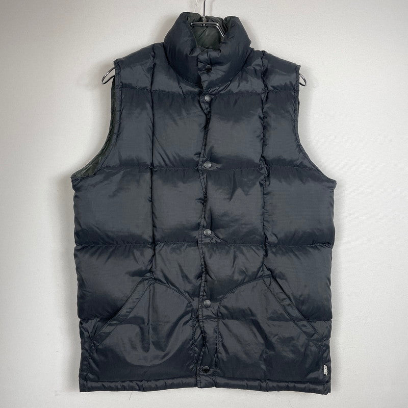 【中古品】【メンズ】 OLD Stussy オールドステューシー REVERSIBLE DOWN VEST リバーシブルダウンベスト アウター 142-260730-ss-01-tei サイズ：M/※無地側ポケット横ダメージ有 カラー：ブラック×グレー 万代Net店