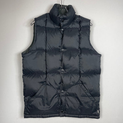 【中古品】【メンズ】 OLD Stussy オールドステューシー REVERSIBLE DOWN VEST リバーシブルダウンベスト アウター 142-260730-ss-01-tei サイズ：M/※無地側ポケット横ダメージ有 カラー：ブラック×グレー 万代Net店