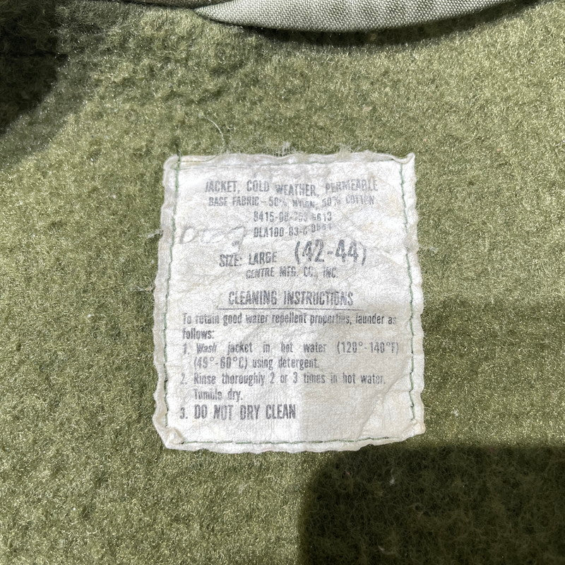 【中古品】【メンズ】 U.S.NAVY アメリカ海軍 A-2 DECK JACKET デッキジャケット アウター 145-260730-ss-10-tei サイズ：42~44/※使用感有 カラー：カーキ 万代Net店