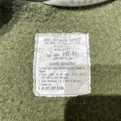 【中古品】【メンズ】 U.S.NAVY アメリカ海軍 A-2 DECK JACKET デッキジャケット アウター 145-260730-ss-10-tei サイズ：42~44/※使用感有 カラー：カーキ 万代Net店