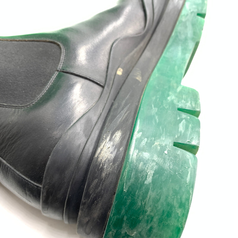 【現状渡し品】【メンズ】 Bottega Veneta ボッテガヴェネタ TIRE BOOTS タイヤ ブーツ 靴 シューズ チェルシーブーツ 183-260727-ko-03-tei サイズ：41 カラー：ブラックグリーン 万代Net店