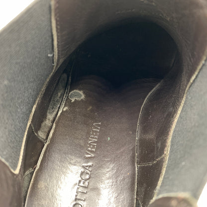【現状渡し品】【メンズ】 Bottega Veneta ボッテガヴェネタ TIRE BOOTS タイヤ ブーツ 靴 シューズ チェルシーブーツ 183-260727-ko-03-tei サイズ：41 カラー：ブラックグリーン 万代Net店