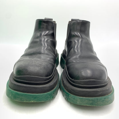 【現状渡し品】【メンズ】 Bottega Veneta ボッテガヴェネタ TIRE BOOTS タイヤ ブーツ 靴 シューズ チェルシーブーツ 183-260727-ko-03-tei サイズ：41 カラー：ブラックグリーン 万代Net店