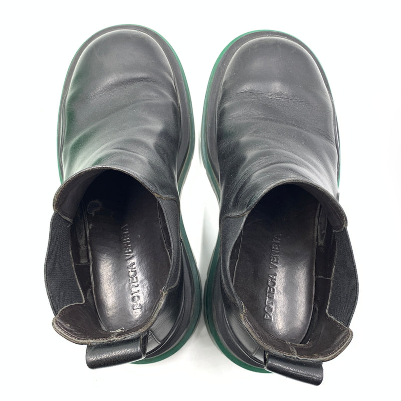 【現状渡し品】【メンズ】 Bottega Veneta ボッテガヴェネタ TIRE BOOTS タイヤ ブーツ 靴 シューズ チェルシーブーツ 183-260727-ko-03-tei サイズ：41 カラー：ブラックグリーン 万代Net店