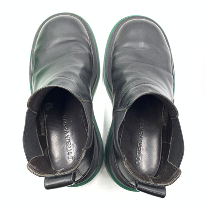 【現状渡し品】【メンズ】 Bottega Veneta ボッテガヴェネタ TIRE BOOTS タイヤ ブーツ 靴 シューズ チェルシーブーツ 183-260727-ko-03-tei サイズ：41 カラー：ブラックグリーン 万代Net店
