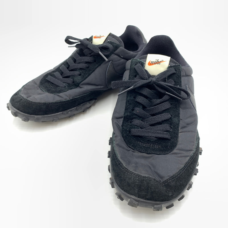 【中古品】【メンズ】 BLACK COMME des GARCONS ブラック コムデギャルソン × NIKE ナイキ 別注 コラボ WAFFLE RACER '17 BLACK WHITE AA9709-001 ワッフル レーサー スニーカー 靴 シューズ 160-260727-ko-04-tei サイズ：27.5cm カラー：ブラック 万代Net店