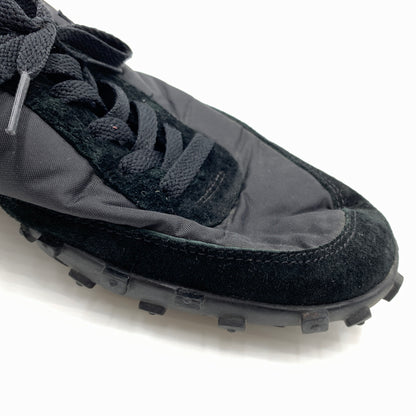 【中古品】【メンズ】 BLACK COMME des GARCONS ブラック コムデギャルソン × NIKE ナイキ 別注 コラボ WAFFLE RACER '17 BLACK WHITE AA9709-001 ワッフル レーサー スニーカー 靴 シューズ 160-260727-ko-04-tei サイズ：27.5cm カラー：ブラック 万代Net店
