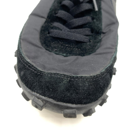 【中古品】【メンズ】 BLACK COMME des GARCONS ブラック コムデギャルソン × NIKE ナイキ 別注 コラボ WAFFLE RACER '17 BLACK WHITE AA9709-001 ワッフル レーサー スニーカー 靴 シューズ 160-260727-ko-04-tei サイズ：27.5cm カラー：ブラック 万代Net店