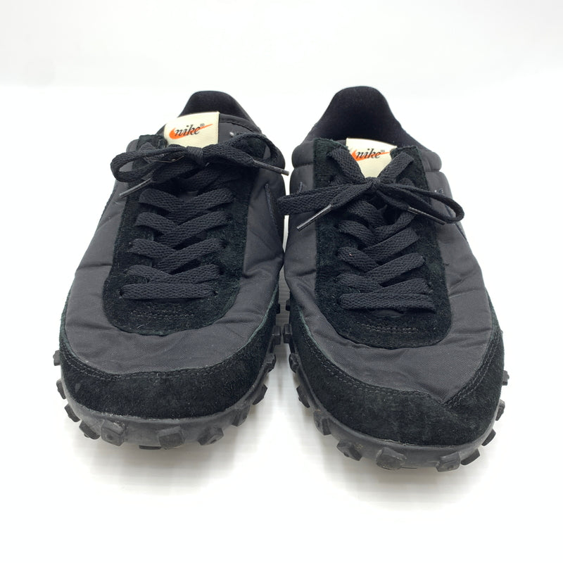 【中古品】【メンズ】 BLACK COMME des GARCONS ブラック コムデギャルソン × NIKE ナイキ 別注 コラボ WAFFLE RACER '17 BLACK WHITE AA9709-001 ワッフル レーサー スニーカー 靴 シューズ 160-260727-ko-04-tei サイズ：27.5cm カラー：ブラック 万代Net店