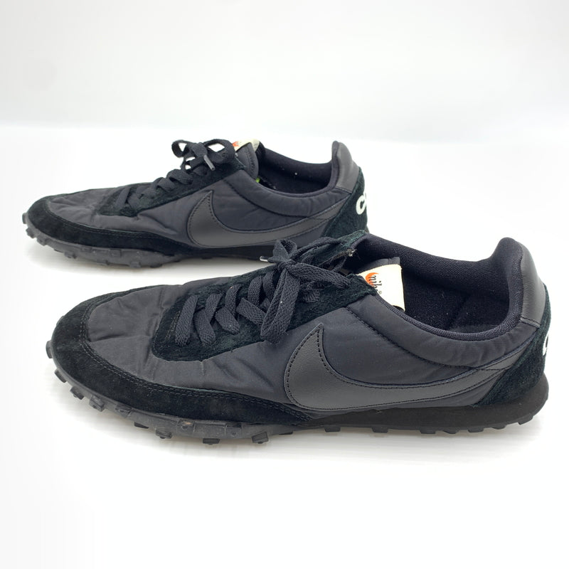 【中古品】【メンズ】 BLACK COMME des GARCONS ブラック コムデギャルソン × NIKE ナイキ 別注 コラボ WAFFLE RACER '17 BLACK WHITE AA9709-001 ワッフル レーサー スニーカー 靴 シューズ 160-260727-ko-04-tei サイズ：27.5cm カラー：ブラック 万代Net店