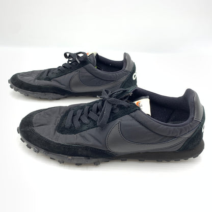 【中古品】【メンズ】 BLACK COMME des GARCONS ブラック コムデギャルソン × NIKE ナイキ 別注 コラボ WAFFLE RACER '17 BLACK WHITE AA9709-001 ワッフル レーサー スニーカー 靴 シューズ 160-260727-ko-04-tei サイズ：27.5cm カラー：ブラック 万代Net店