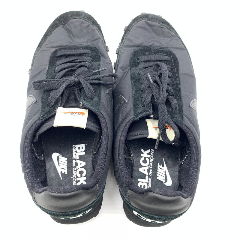 【中古品】【メンズ】 BLACK COMME des GARCONS ブラック コムデギャルソン × NIKE ナイキ 別注 コラボ WAFFLE RACER '17 BLACK WHITE AA9709-001 ワッフル レーサー スニーカー 靴 シューズ 160-260727-ko-04-tei サイズ：27.5cm カラー：ブラック 万代Net店