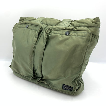 【現状渡し品】【メンズ】 PORTER ポーター TANKER TOTE BAG タンカー トートバッグ カバン MA-1 モチーフ 188-260727-ko-09-tei カラー：セージグリーン 万代Net店