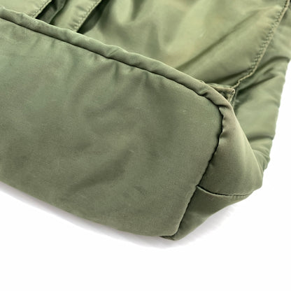 【現状渡し品】【メンズ】 PORTER ポーター TANKER TOTE BAG タンカー トートバッグ カバン MA-1 モチーフ 188-260727-ko-09-tei カラー：セージグリーン 万代Net店