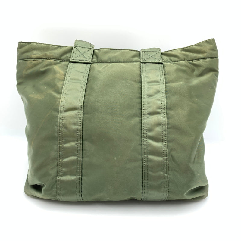 【現状渡し品】【メンズ】 PORTER ポーター TANKER TOTE BAG タンカー トートバッグ カバン MA-1 モチーフ 188-260727-ko-09-tei カラー：セージグリーン 万代Net店