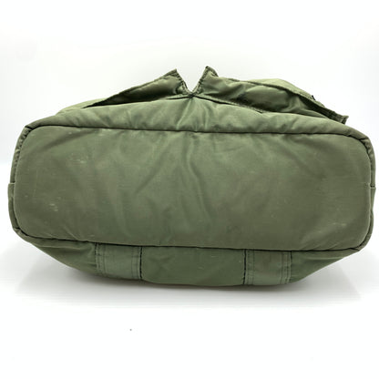 【現状渡し品】【メンズ】 PORTER ポーター TANKER TOTE BAG タンカー トートバッグ カバン MA-1 モチーフ 188-260727-ko-09-tei カラー：セージグリーン 万代Net店