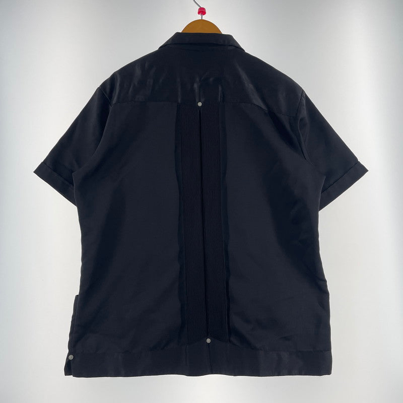【中古品】【メンズ】 CAMPOS カンポス 80's~ EMBROIDERY DESIGN HALF SLEEVE CUBA SHIRT VINTAGE 80年代～ 刺繍デザイン ハーフスリーブ キューバシャツ 半袖 トップス ヴィンテージ 145-260727-yo-07-tei サイズ：40 カラー：ブラック 万代Net店
