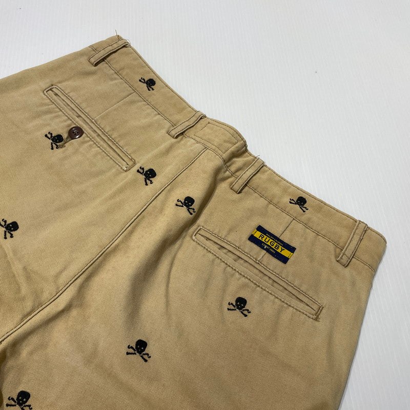 【中古品】【メンズ】 Ralph Lauren RUGBY ラルフローレン ラグビー SKULL EMBROIDERED CHINO PANT スカル チノパンツ ボトムス 刺繍 158-260727-yo-20-tei サイズ：32 カラー：ベージュ 万代Net店