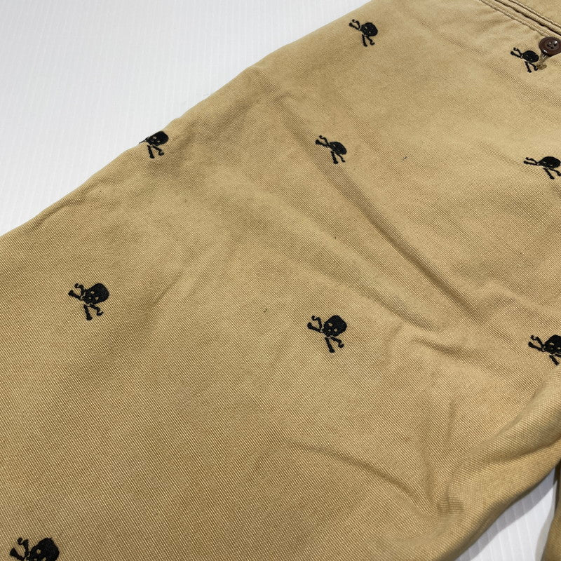 【中古品】【メンズ】 Ralph Lauren RUGBY ラルフローレン ラグビー SKULL EMBROIDERED CHINO PANT スカル チノパンツ ボトムス 刺繍 158-260727-yo-20-tei サイズ：32 カラー：ベージュ 万代Net店