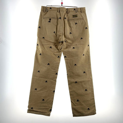 【中古品】【メンズ】 Ralph Lauren RUGBY ラルフローレン ラグビー SKULL EMBROIDERED CHINO PANT スカル チノパンツ ボトムス 刺繍 158-260727-yo-20-tei サイズ：32 カラー：ベージュ 万代Net店
