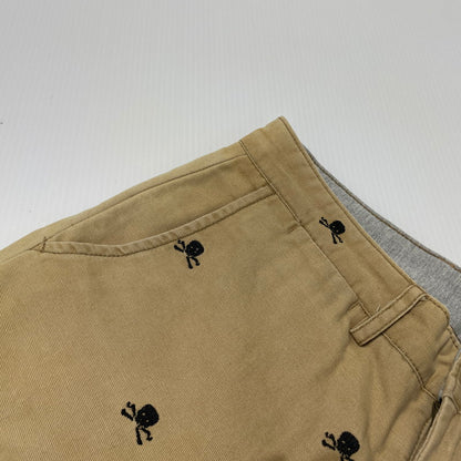 【中古品】【メンズ】 Ralph Lauren RUGBY ラルフローレン ラグビー SKULL EMBROIDERED CHINO PANT スカル チノパンツ ボトムス 刺繍 158-260727-yo-20-tei サイズ：32 カラー：ベージュ 万代Net店
