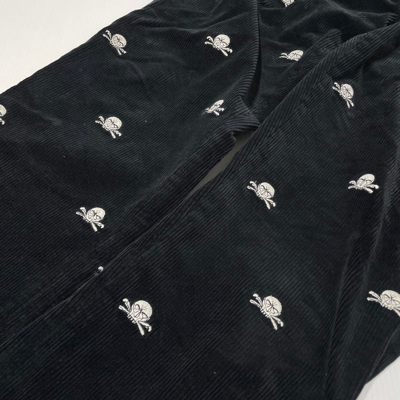【中古品】【メンズ】 Ralph Lauren RUGBY ラルフローレン ラグビー SKULL CORDUROY PANTS スカル コーデュロイ パンツ ボトムス 158-260727-yo-17-tei サイズ：32 カラー：ブラック 万代Net店