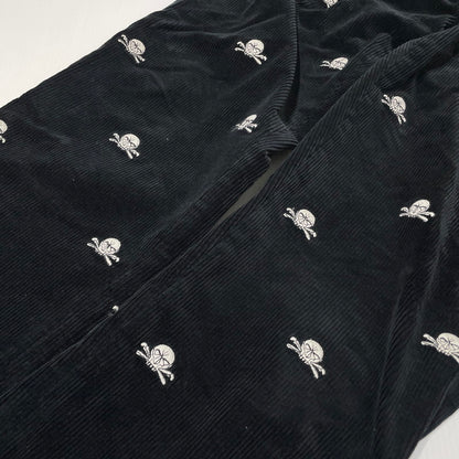 【中古品】【メンズ】 Ralph Lauren RUGBY ラルフローレン ラグビー SKULL CORDUROY PANTS スカル コーデュロイ パンツ ボトムス 158-260727-yo-17-tei サイズ：32 カラー：ブラック 万代Net店