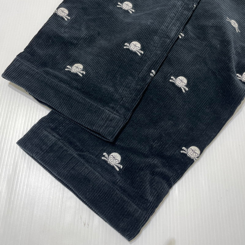【中古品】【メンズ】 Ralph Lauren RUGBY ラルフローレン ラグビー SKULL CORDUROY PANTS スカル コーデュロイ パンツ ボトムス 158-260727-yo-17-tei サイズ：32 カラー：ブラック 万代Net店