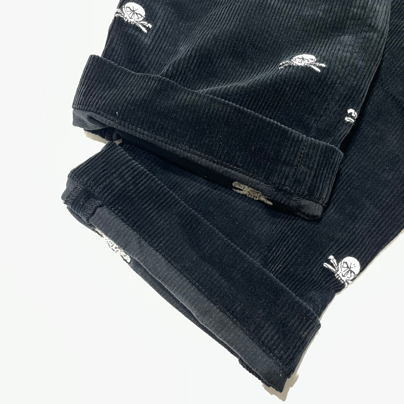 【中古品】【メンズ】 Ralph Lauren RUGBY ラルフローレン ラグビー SKULL CORDUROY PANTS スカル コーデュロイ パンツ ボトムス 158-260727-yo-17-tei サイズ：32 カラー：ブラック 万代Net店