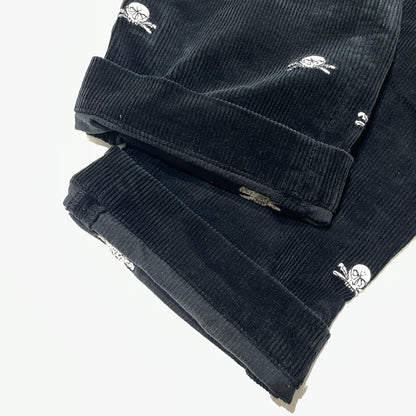 【中古品】【メンズ】 Ralph Lauren RUGBY ラルフローレン ラグビー SKULL CORDUROY PANTS スカル コーデュロイ パンツ ボトムス 158-260727-yo-17-tei サイズ：32 カラー：ブラック 万代Net店