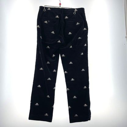 【中古品】【メンズ】 Ralph Lauren RUGBY ラルフローレン ラグビー SKULL CORDUROY PANTS スカル コーデュロイ パンツ ボトムス 158-260727-yo-17-tei サイズ：32 カラー：ブラック 万代Net店