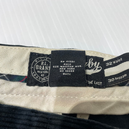 【中古品】【メンズ】 Ralph Lauren RUGBY ラルフローレン ラグビー SKULL CORDUROY PANTS スカル コーデュロイ パンツ ボトムス 158-260727-yo-17-tei サイズ：32 カラー：ブラック 万代Net店