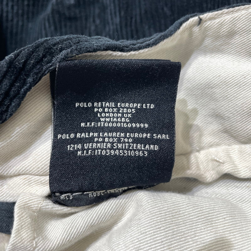 【中古品】【メンズ】 Ralph Lauren RUGBY ラルフローレン ラグビー SKULL CORDUROY PANTS スカル コーデュロイ パンツ ボトムス 158-260727-yo-17-tei サイズ：32 カラー：ブラック 万代Net店