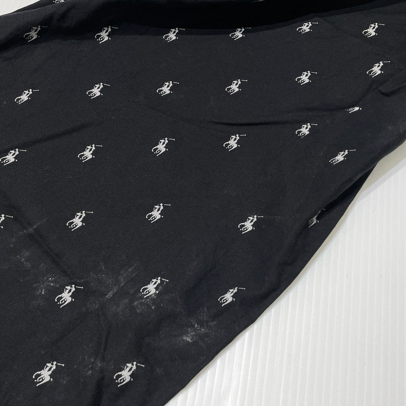 【中古品】【メンズ】 POLO by RALPH LAUREN ポロバイラルフローレン PONY PATTERN PAJAMA PANTS ポニーパターン パジャマ パンツ ボトムス 158-260727-yo-19-tei サイズ：LL カラー：ブラック 万代Net店