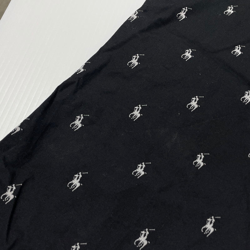 【中古品】【メンズ】 POLO by RALPH LAUREN ポロバイラルフローレン PONY PATTERN PAJAMA PANTS ポニーパターン パジャマ パンツ ボトムス 158-260727-yo-19-tei サイズ：LL カラー：ブラック 万代Net店