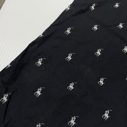 【中古品】【メンズ】 POLO by RALPH LAUREN ポロバイラルフローレン PONY PATTERN PAJAMA PANTS ポニーパターン パジャマ パンツ ボトムス 158-260727-yo-19-tei サイズ：LL カラー：ブラック 万代Net店