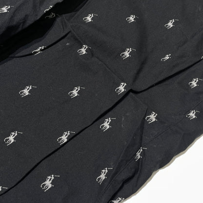 【中古品】【メンズ】 POLO by RALPH LAUREN ポロバイラルフローレン PONY PATTERN PAJAMA PANTS ポニーパターン パジャマ パンツ ボトムス 158-260727-yo-19-tei サイズ：LL カラー：ブラック 万代Net店
