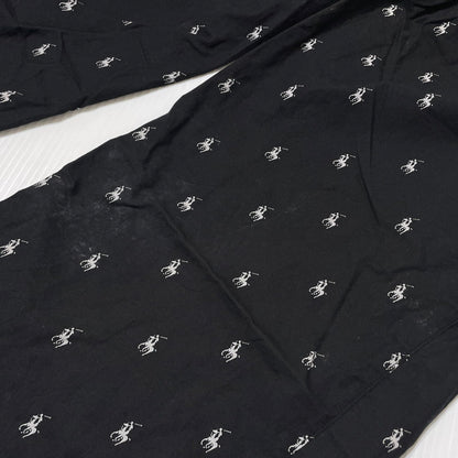 【中古品】【メンズ】 POLO by RALPH LAUREN ポロバイラルフローレン PONY PATTERN PAJAMA PANTS ポニーパターン パジャマ パンツ ボトムス 158-260727-yo-19-tei サイズ：LL カラー：ブラック 万代Net店