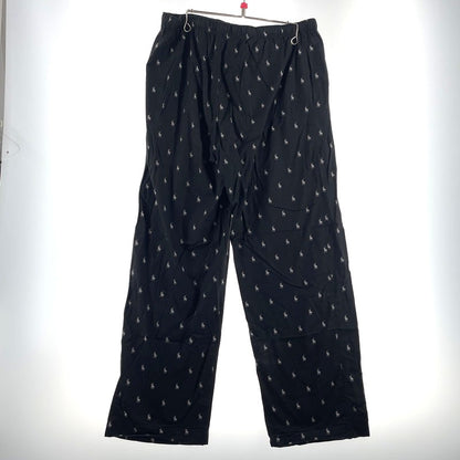 【中古品】【メンズ】 POLO by RALPH LAUREN ポロバイラルフローレン PONY PATTERN PAJAMA PANTS ポニーパターン パジャマ パンツ ボトムス 158-260727-yo-19-tei サイズ：LL カラー：ブラック 万代Net店