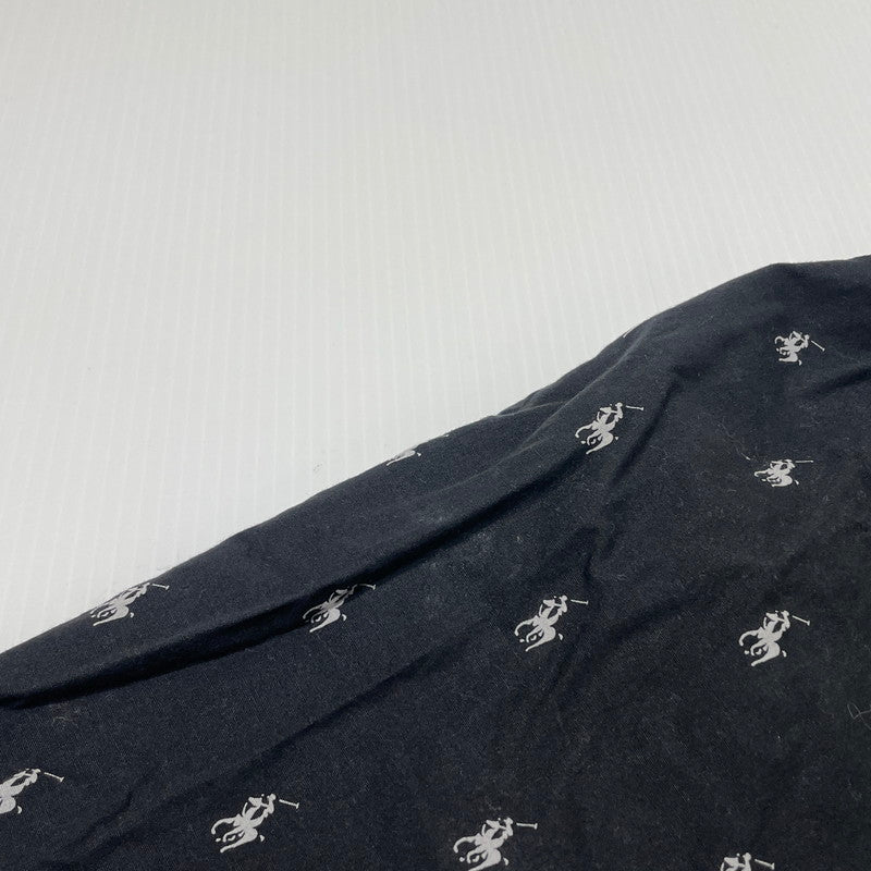 【中古品】【メンズ】 POLO by RALPH LAUREN ポロバイラルフローレン PONY PATTERN PAJAMA PANTS ポニーパターン パジャマ パンツ ボトムス 158-260727-yo-19-tei サイズ：LL カラー：ブラック 万代Net店