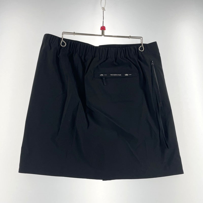 【中古品】【レディース】 THE NORTH FACE ザ・ノースフェイス × HYKE ハイク 別注コラボ TEC WRAP SHORT SKIRT "BLACK" テック ラップ ショートスカート ボトムス 151-260727-yo-18-tei サイズ：L カラー：ブラック 万代Net店