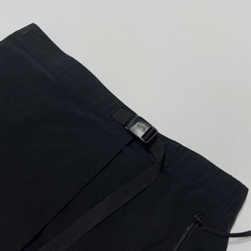 【中古品】【レディース】 THE NORTH FACE ザ・ノースフェイス × HYKE ハイク 別注コラボ TEC WRAP SHORT SKIRT "BLACK" テック ラップ ショートスカート ボトムス 151-260727-yo-18-tei サイズ：L カラー：ブラック 万代Net店